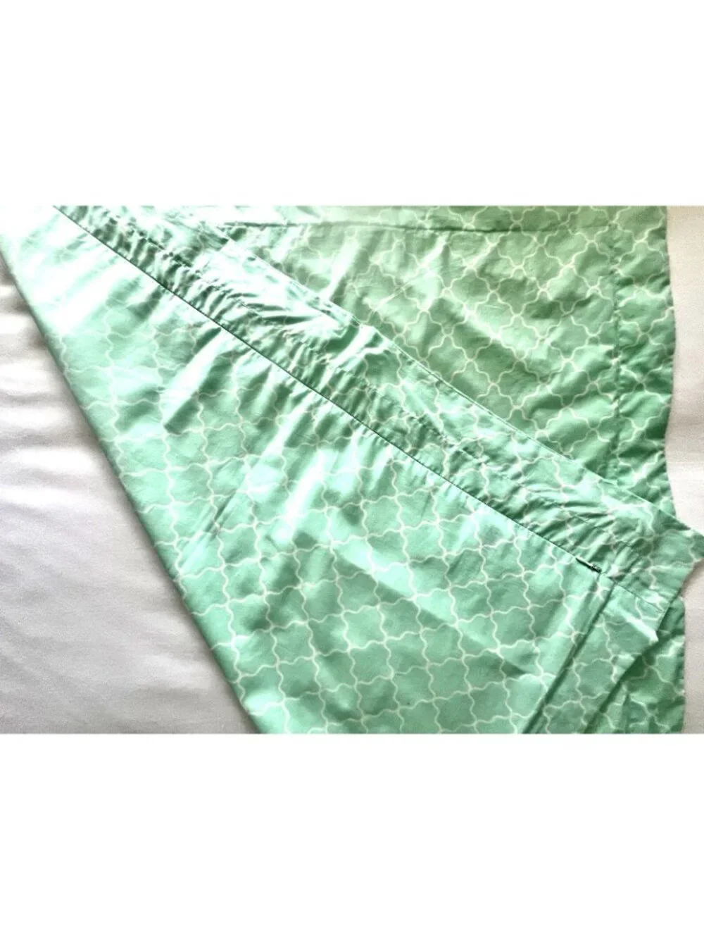 JONATHAN ADLER EURO Shams PR Happy Chic Trefoil Geometric Seafoam Green PRISTINE